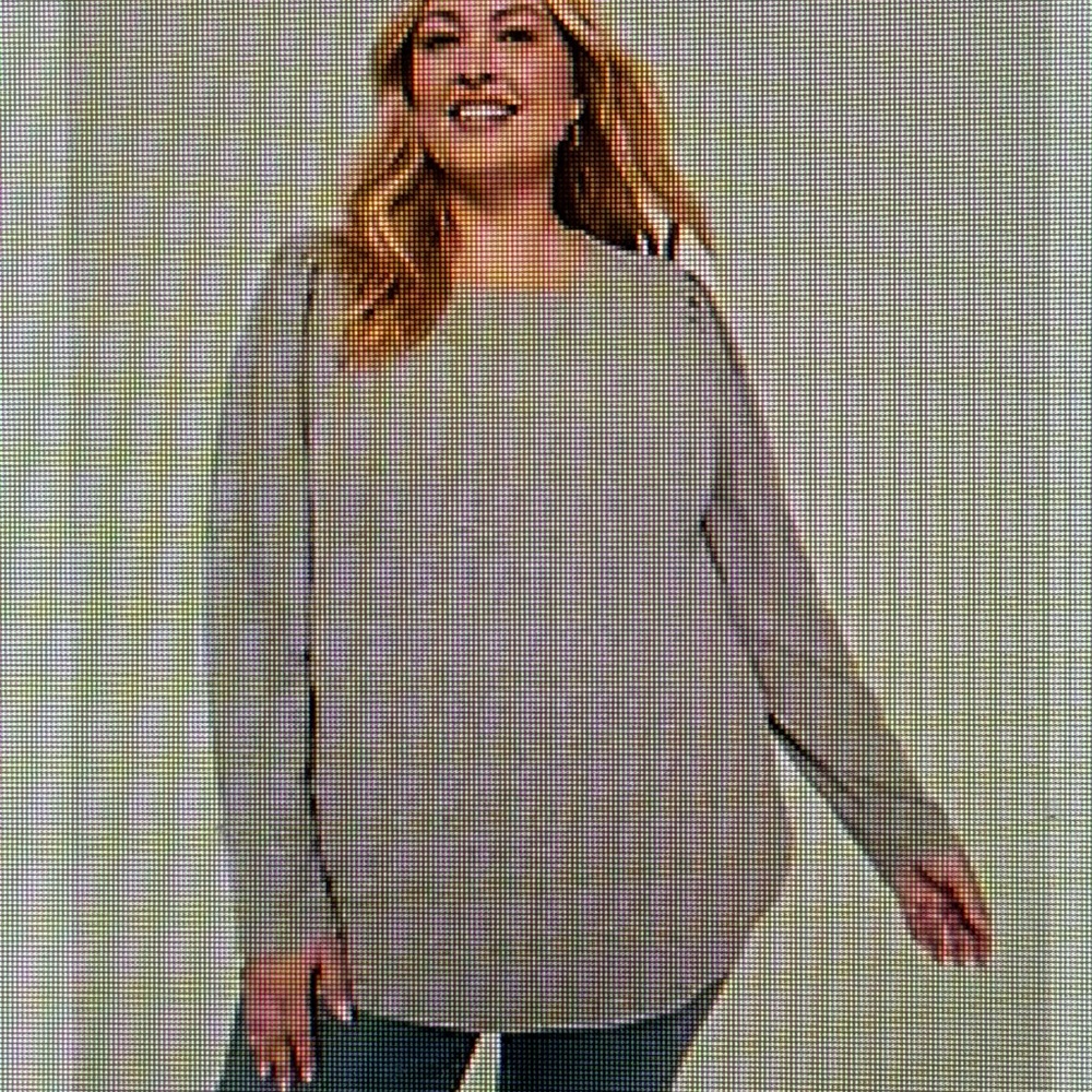 Gray Long Sleeve Top, size 14/16